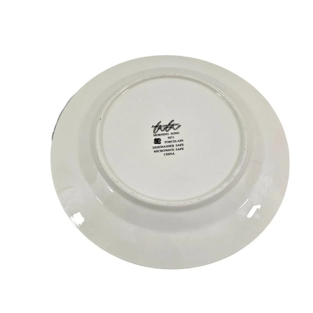 American Atelier At Home Morning Song Bird Salad Luncheon Plates – Set of 3
